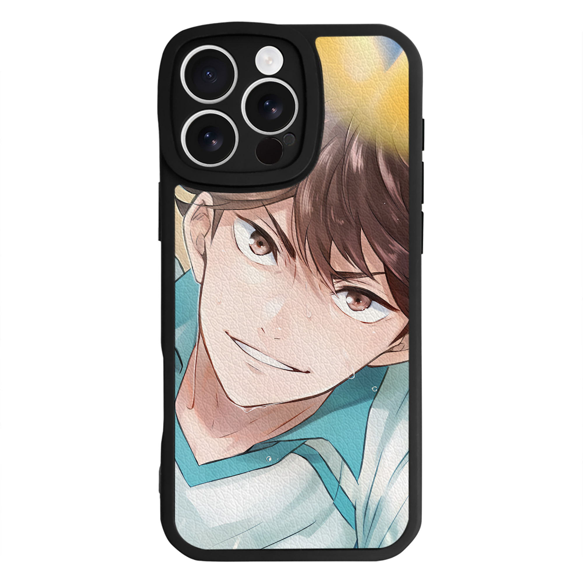 （画像用） ハイキュー!! Haikyu!! 【iPhone 16シリーズ対応】シリコンスマホケース（レザー調） 材質：シリコン